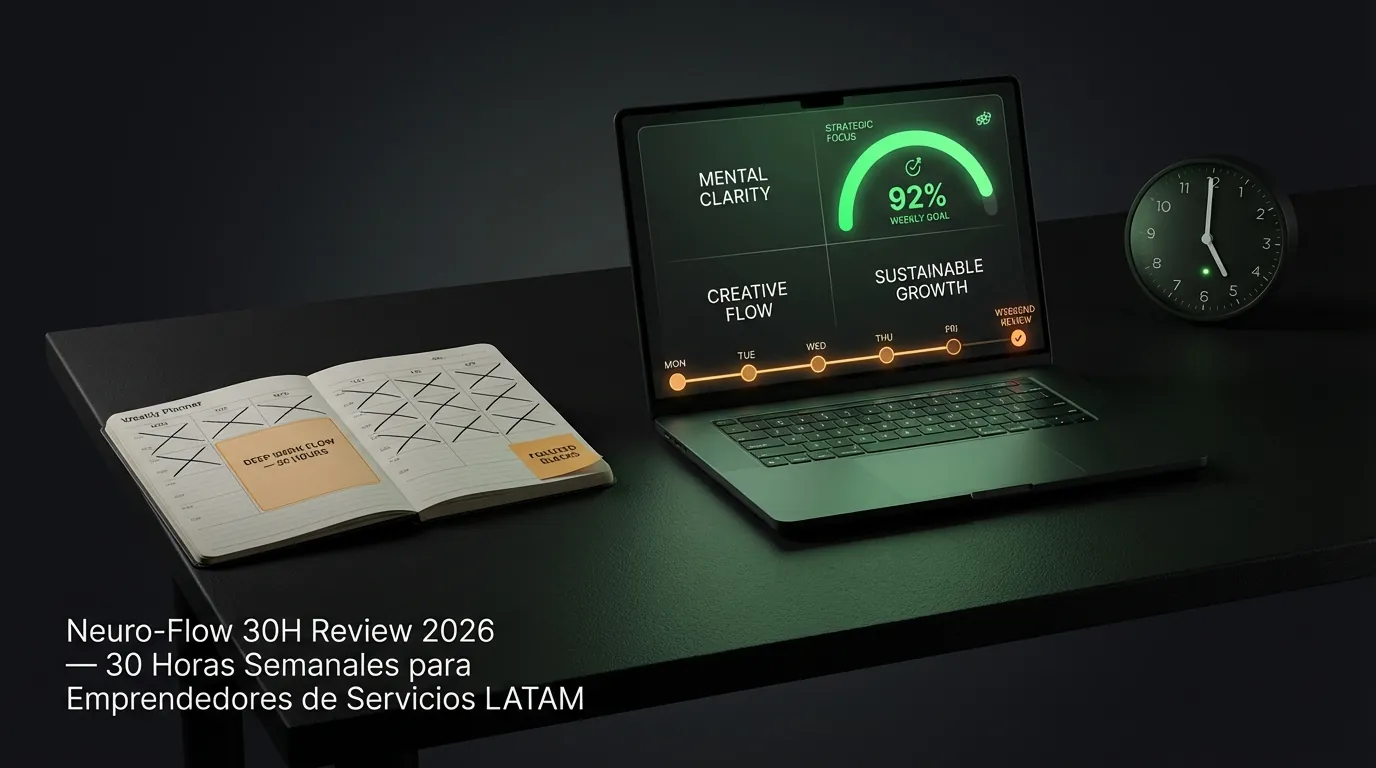 Neuro-Flow 30H Review 2026 — 30 Horas Semanales para Emprendedores de Servicios LATAM