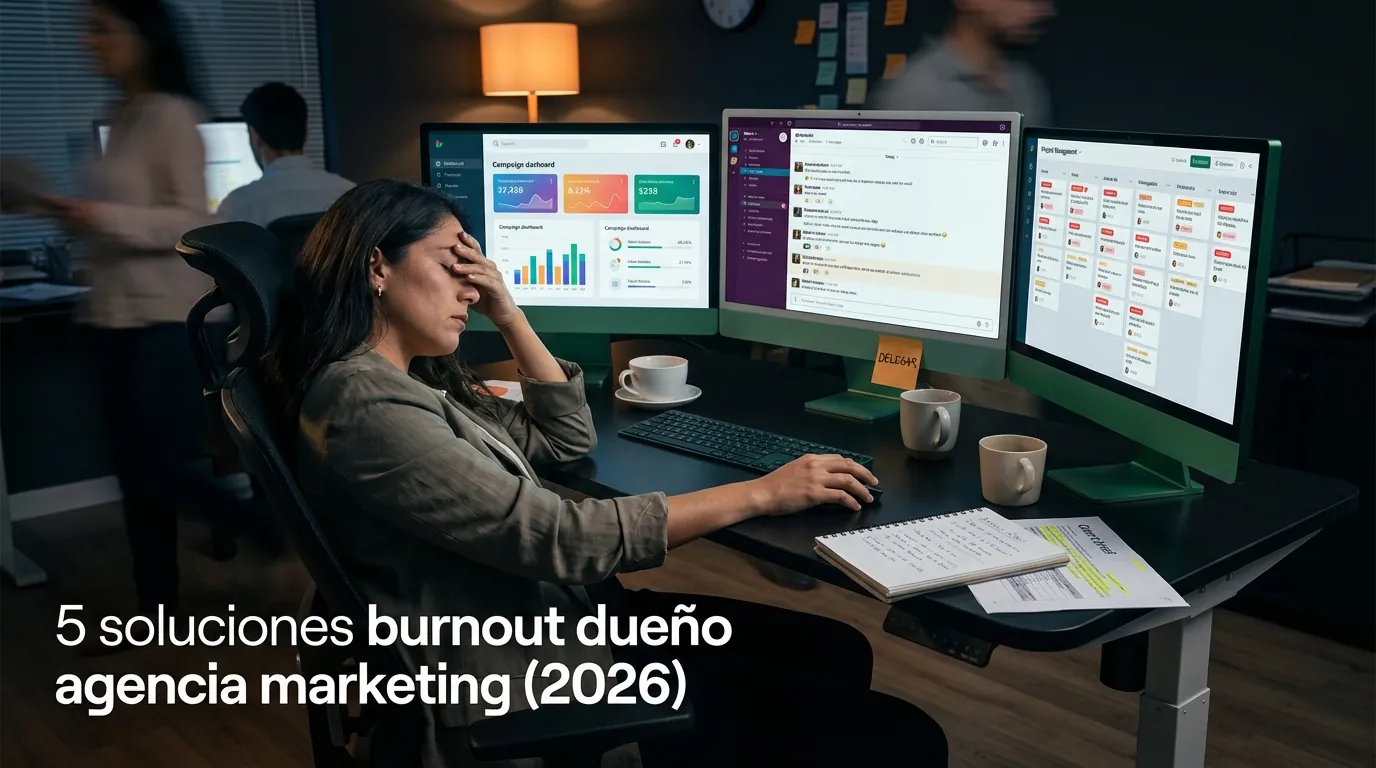 5 soluciones burnout dueño agencia marketing (2026)