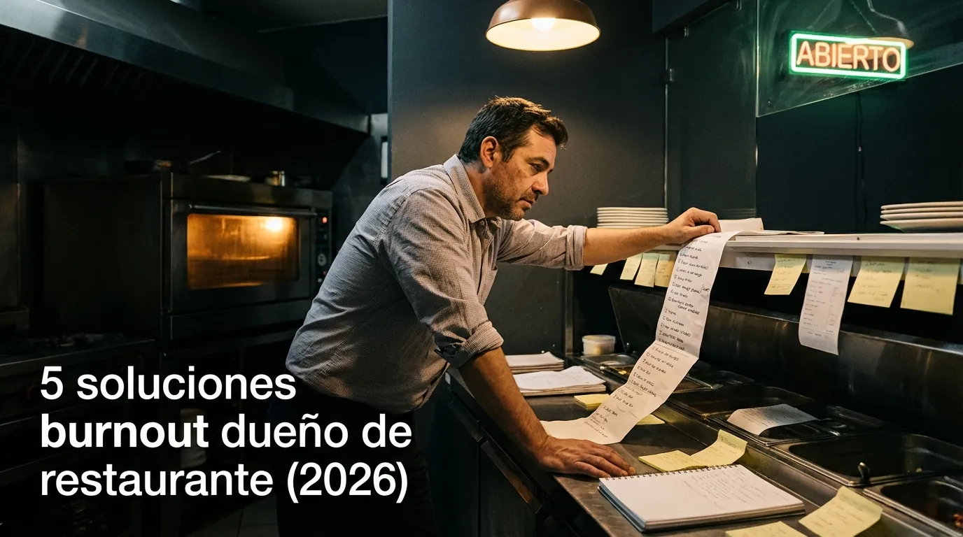 5 soluciones burnout dueño de restaurante (2026)
