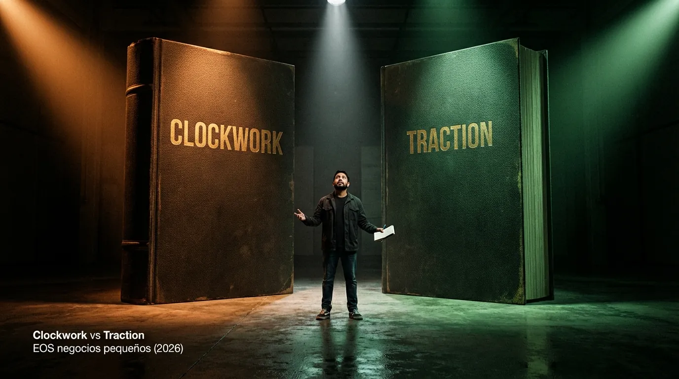 Clockwork vs Traction EOS negocios pequeños (2026)