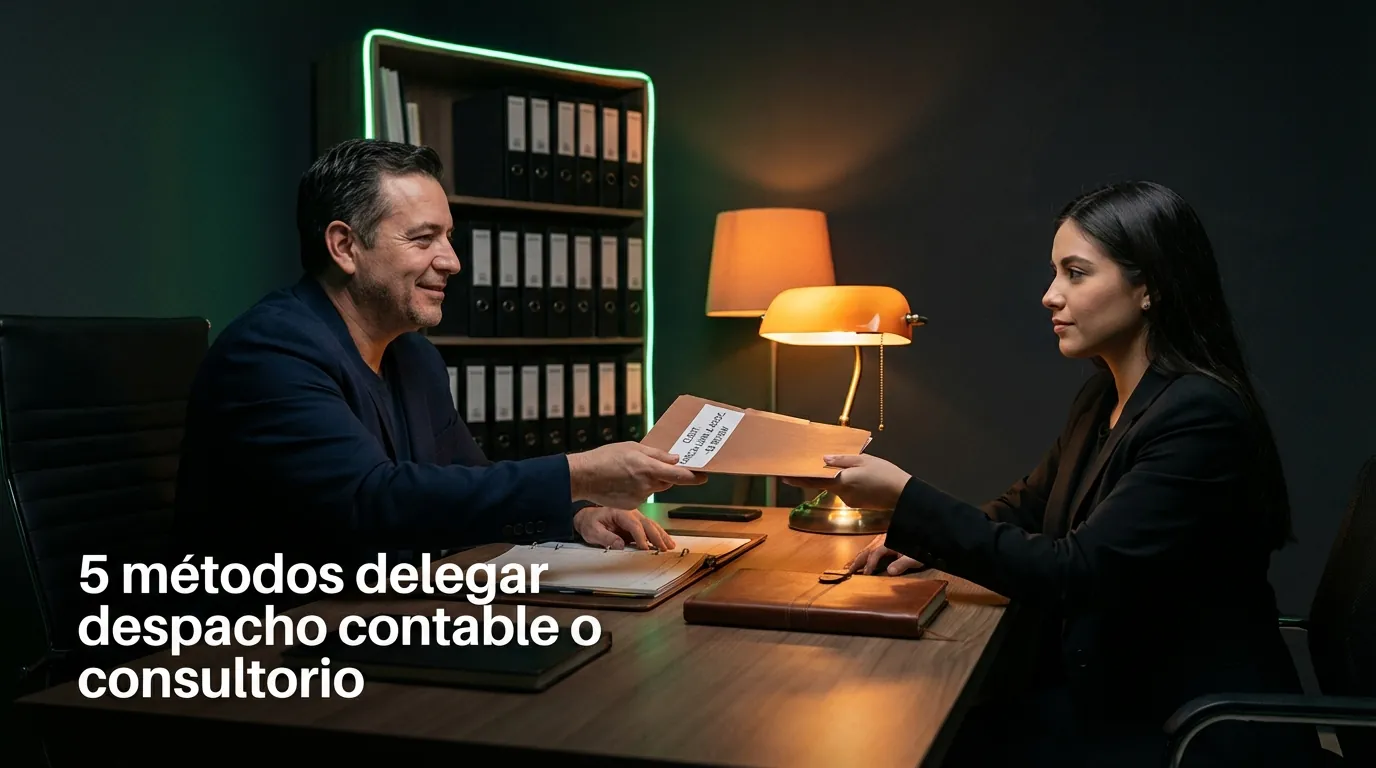 5 métodos delegar despacho contable o consultorio