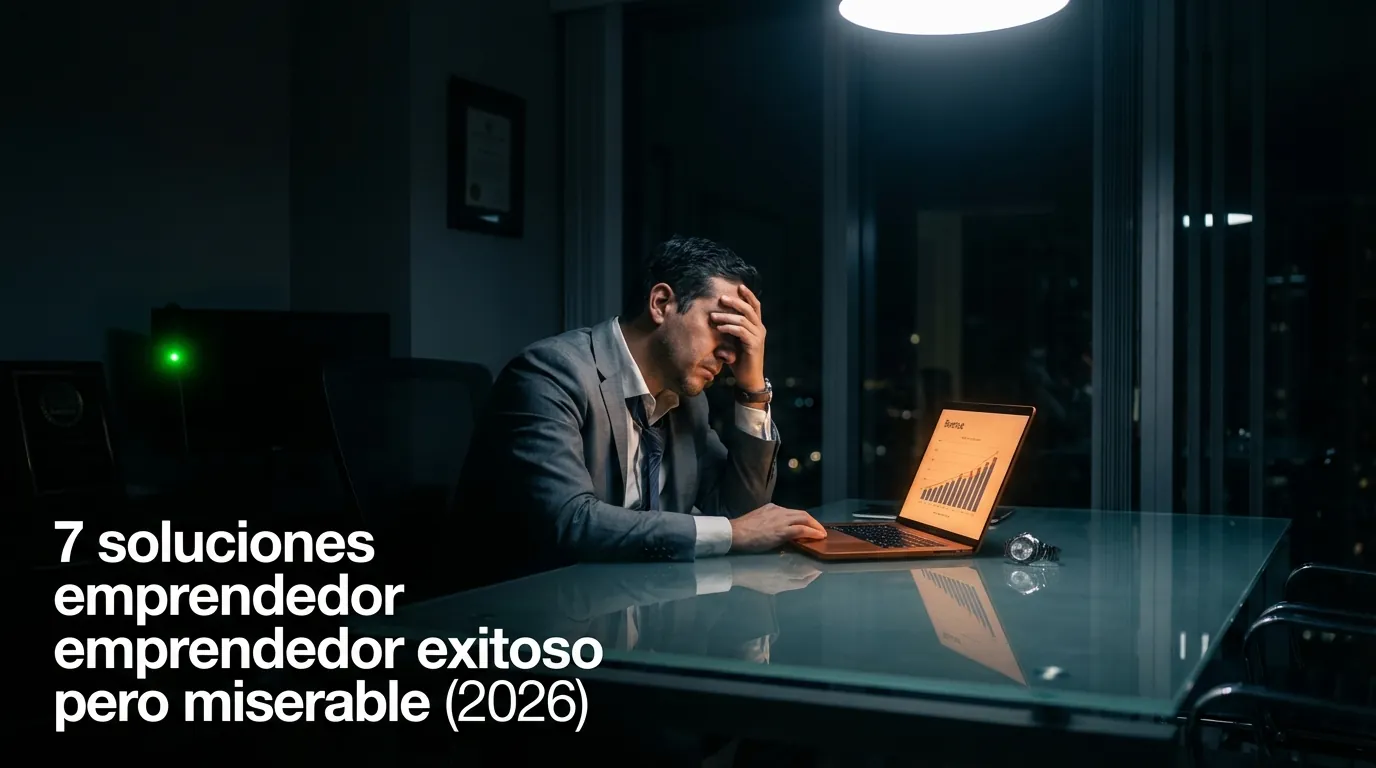 7 soluciones emprendedor exitoso pero miserable (2026)