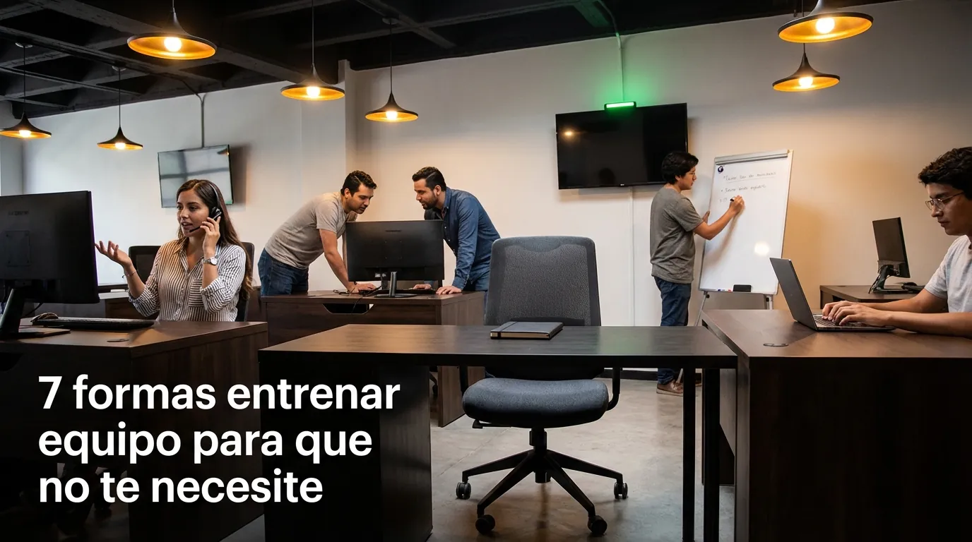 7 formas entrenar equipo para que no te necesite