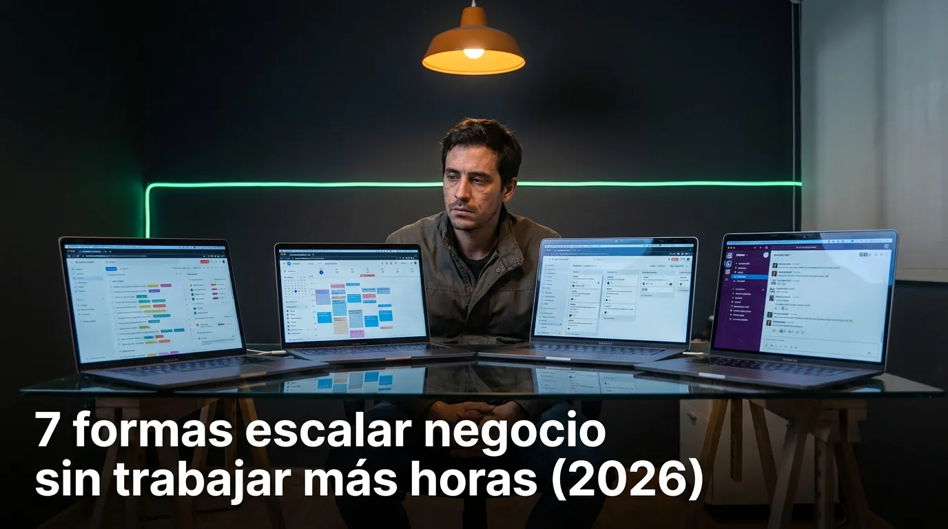 7 formas escalar negocio sin trabajar más horas (2026)