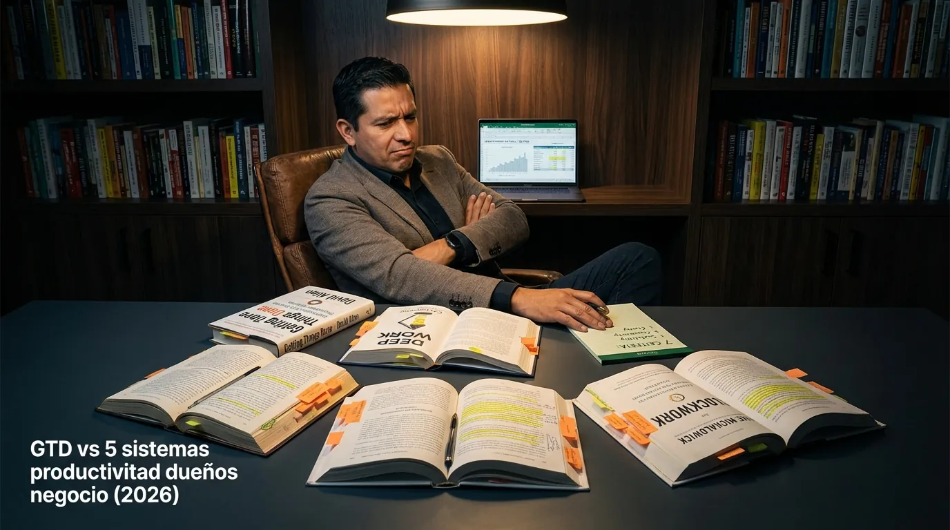 GTD vs 5 sistemas productividad dueños negocio (2026)
