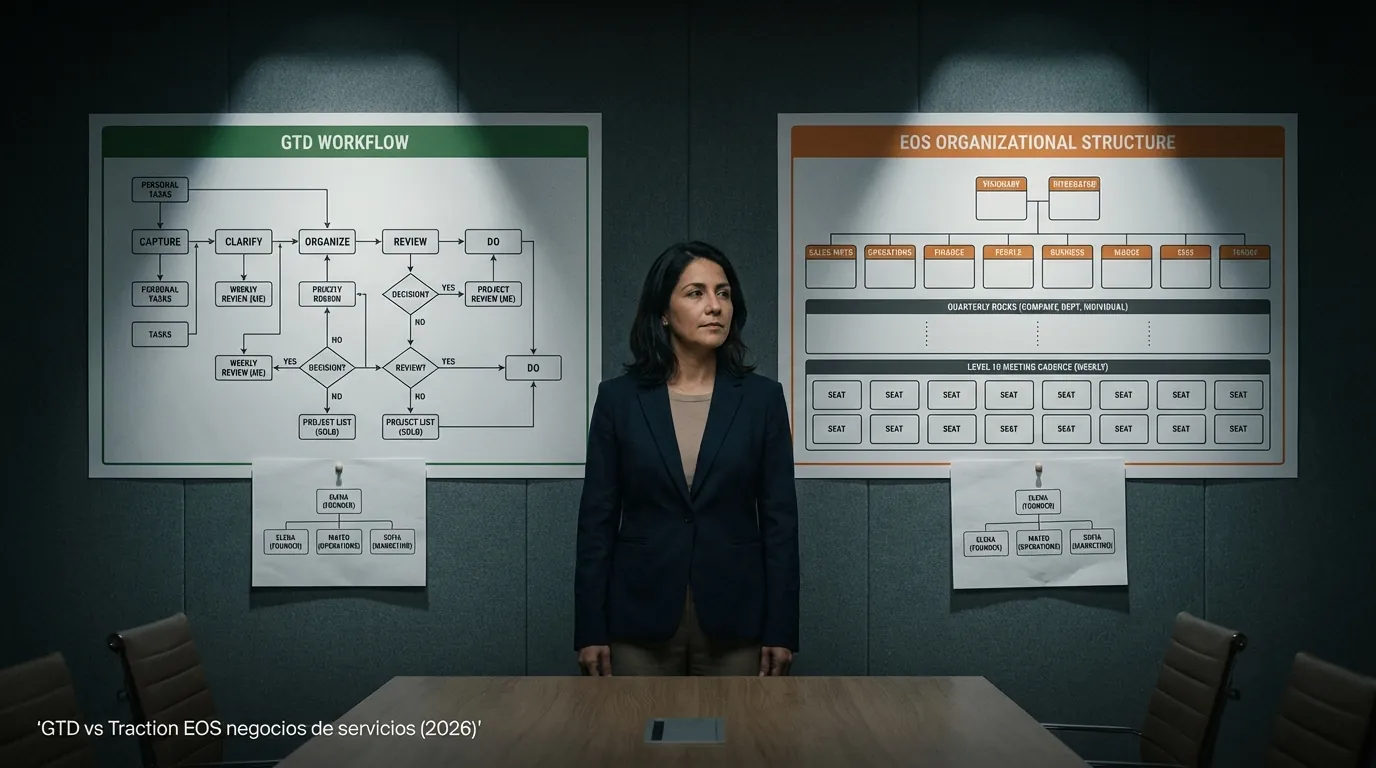 GTD vs Traction EOS negocios de servicios (2026)
