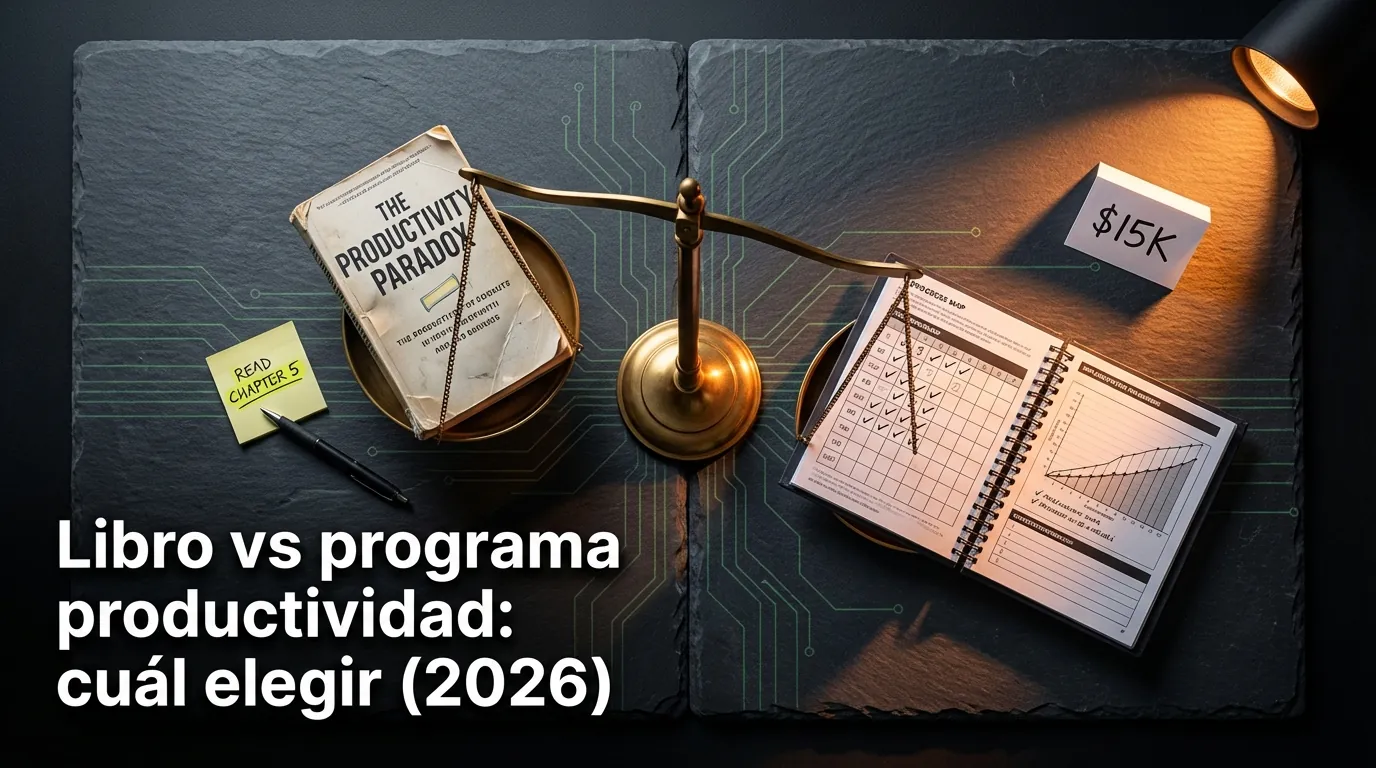 Libro vs programa productividad: cuál elegir (2026)
