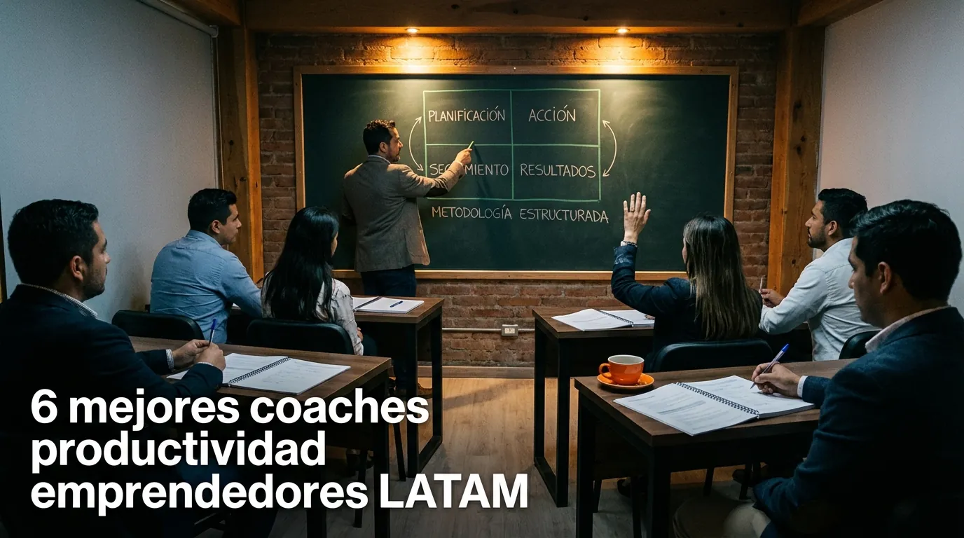 6 mejores coaches productividad emprendedores LATAM