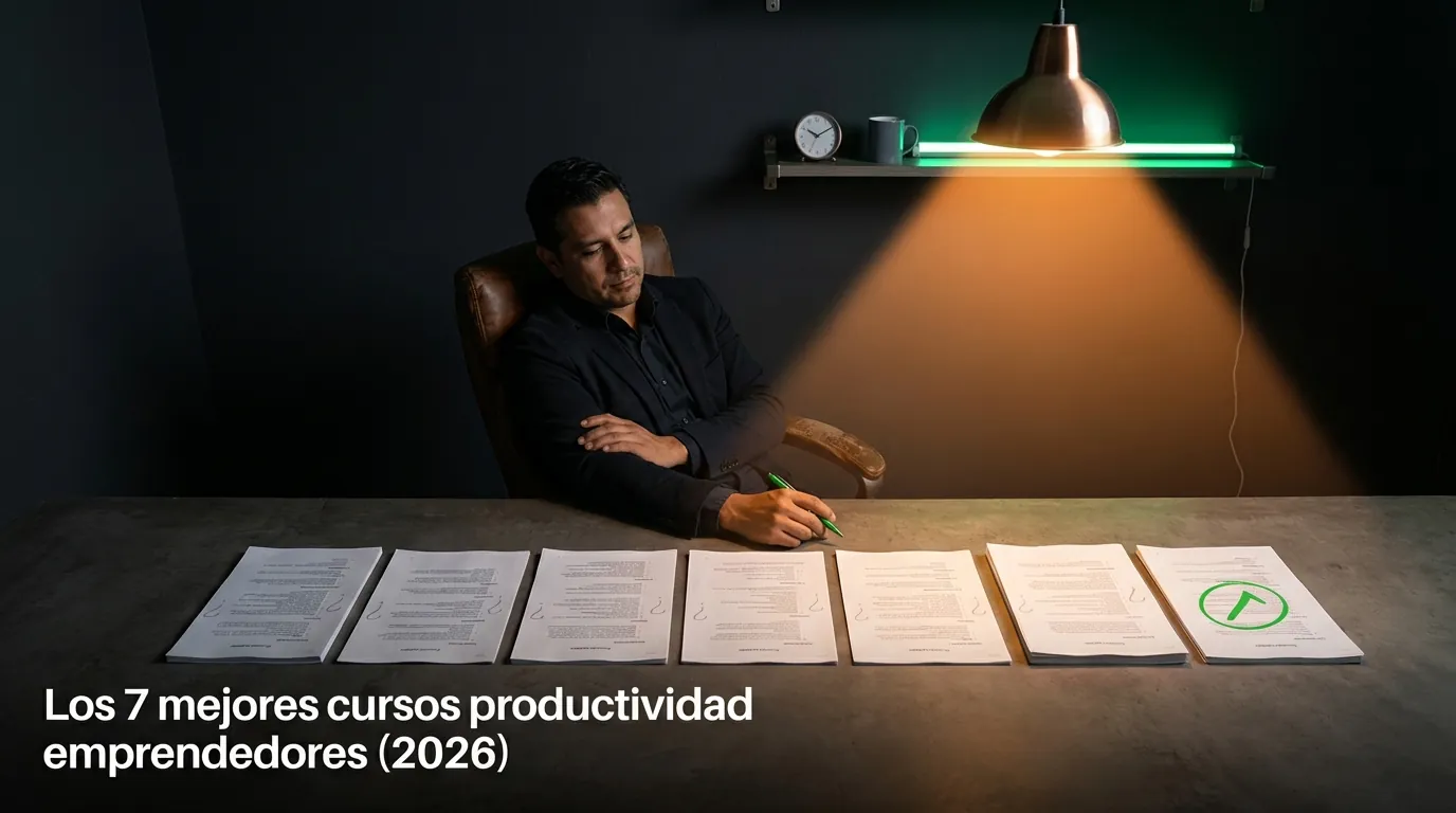 Los 7 mejores cursos productividad emprendedores (2026)