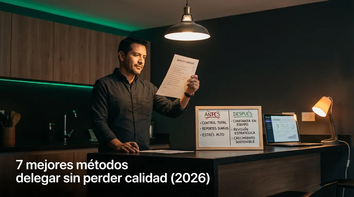 7 mejores métodos delegar sin perder calidad (2026)