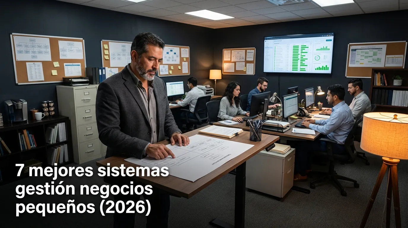 7 mejores sistemas gestión negocios pequeños (2026)