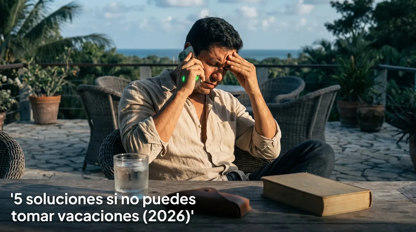 5 soluciones si no puedes tomar vacaciones (2026)
