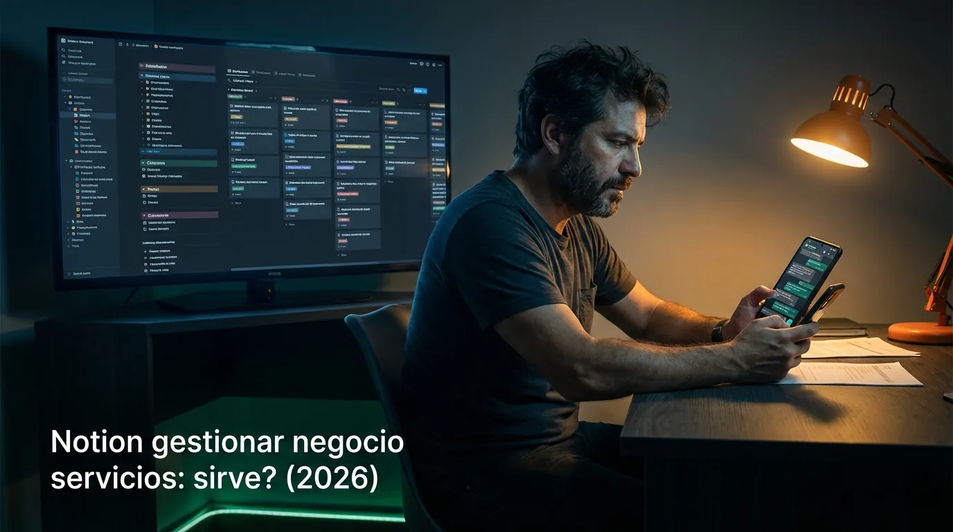 Notion gestionar negocio servicios: sirve? (2026)