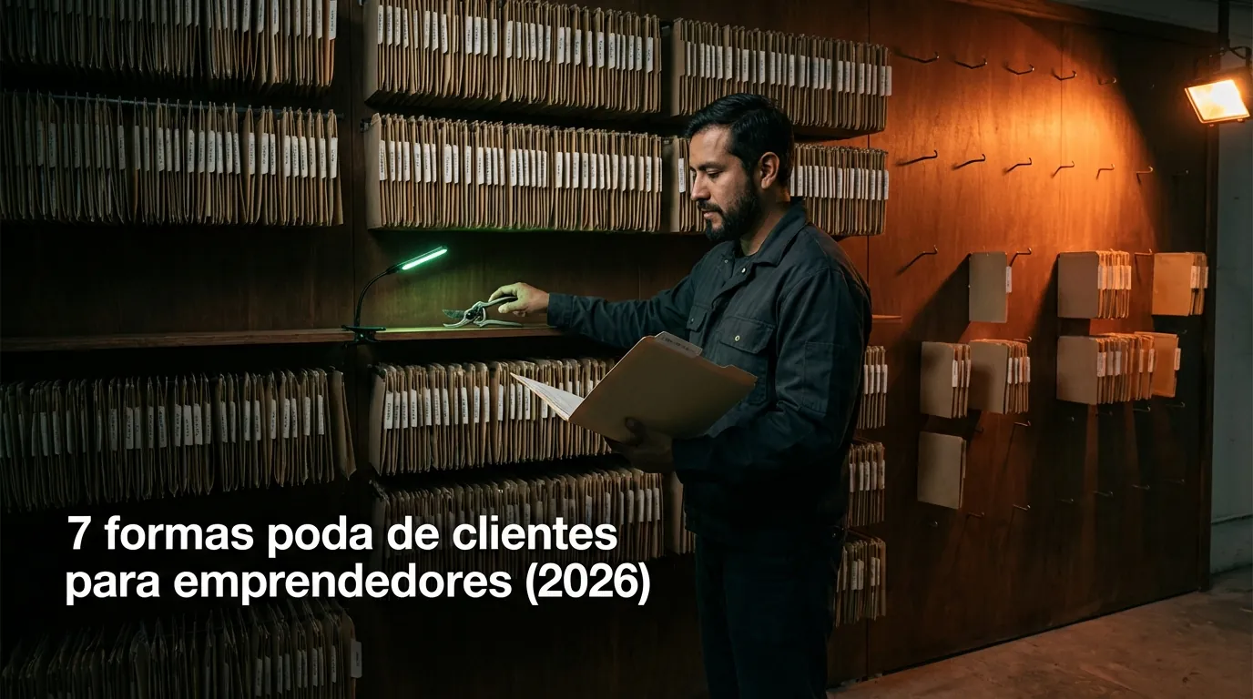 7 formas poda de clientes para emprendedores (2026)