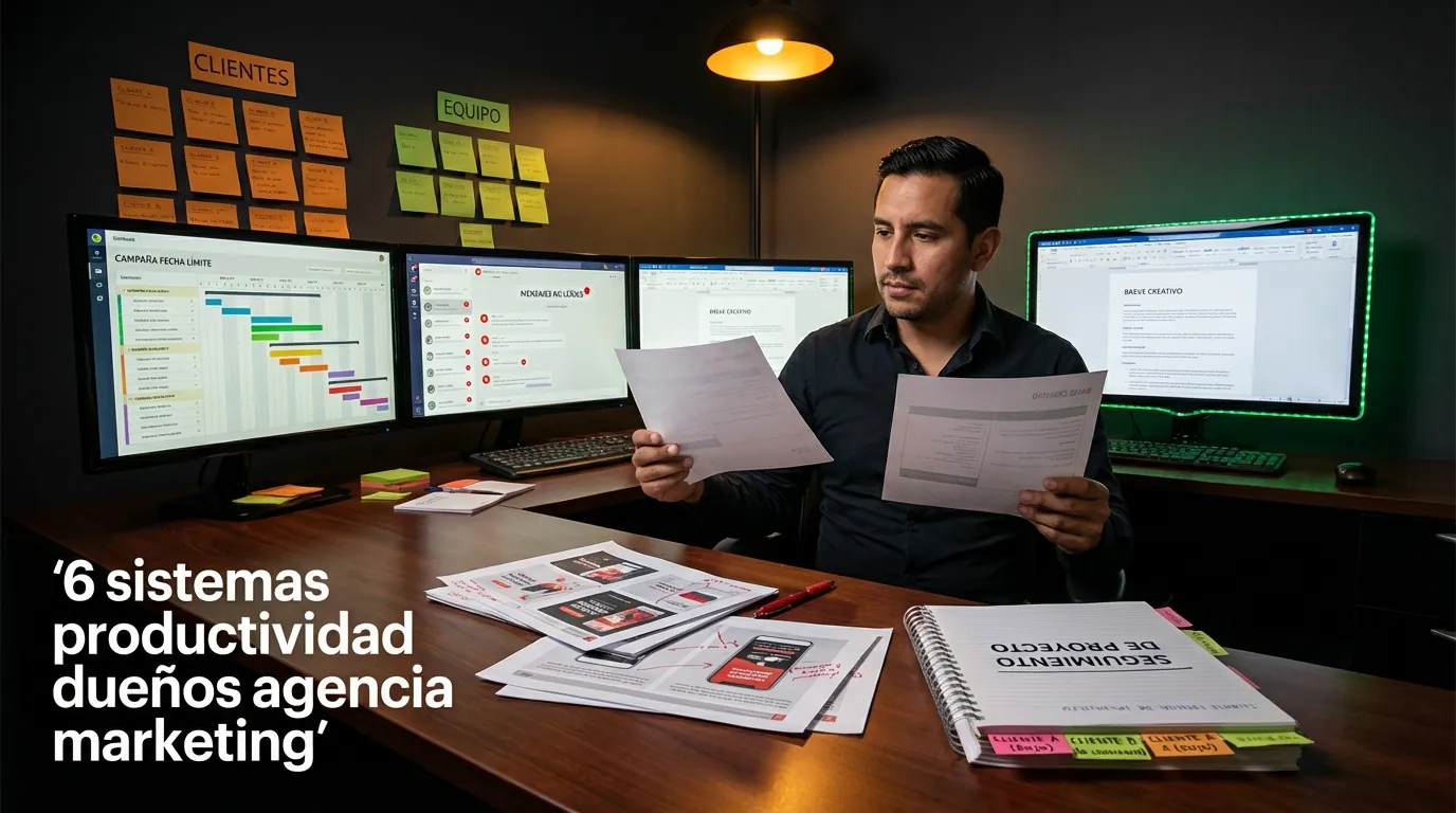 6 sistemas productividad dueños agencia marketing