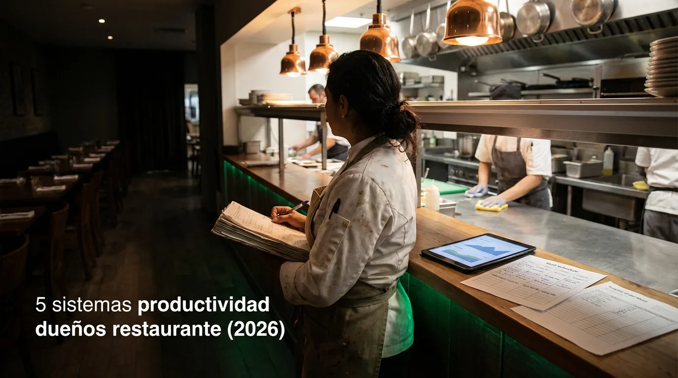 5 sistemas productividad dueños restaurante (2026)