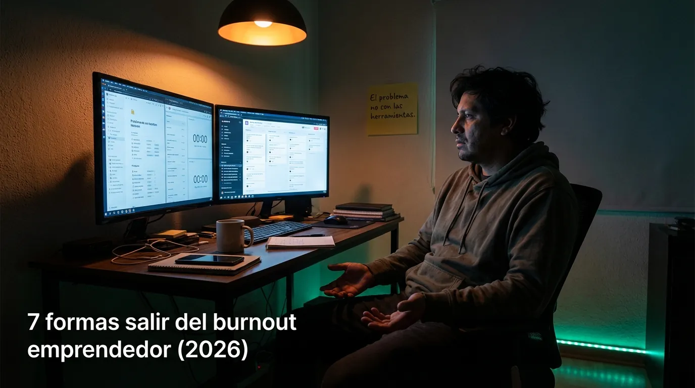 7 formas salir del burnout emprendedor (2026)