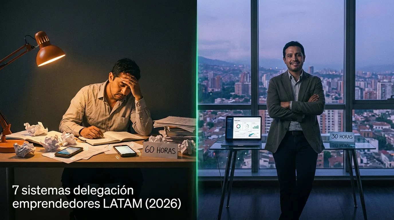 7 sistemas delegación emprendedores LATAM (2026)