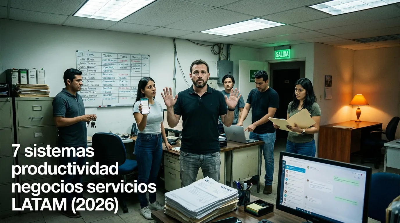 7 sistemas productividad negocios servicios LATAM (2026)