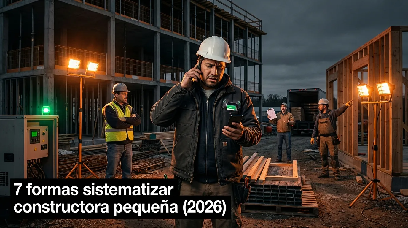 7 formas sistematizar constructora pequeña (2026)