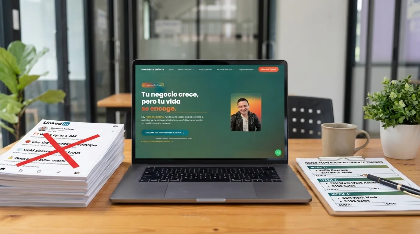 productividad real para emprendedores no tips genéricos - Vista previa del programa