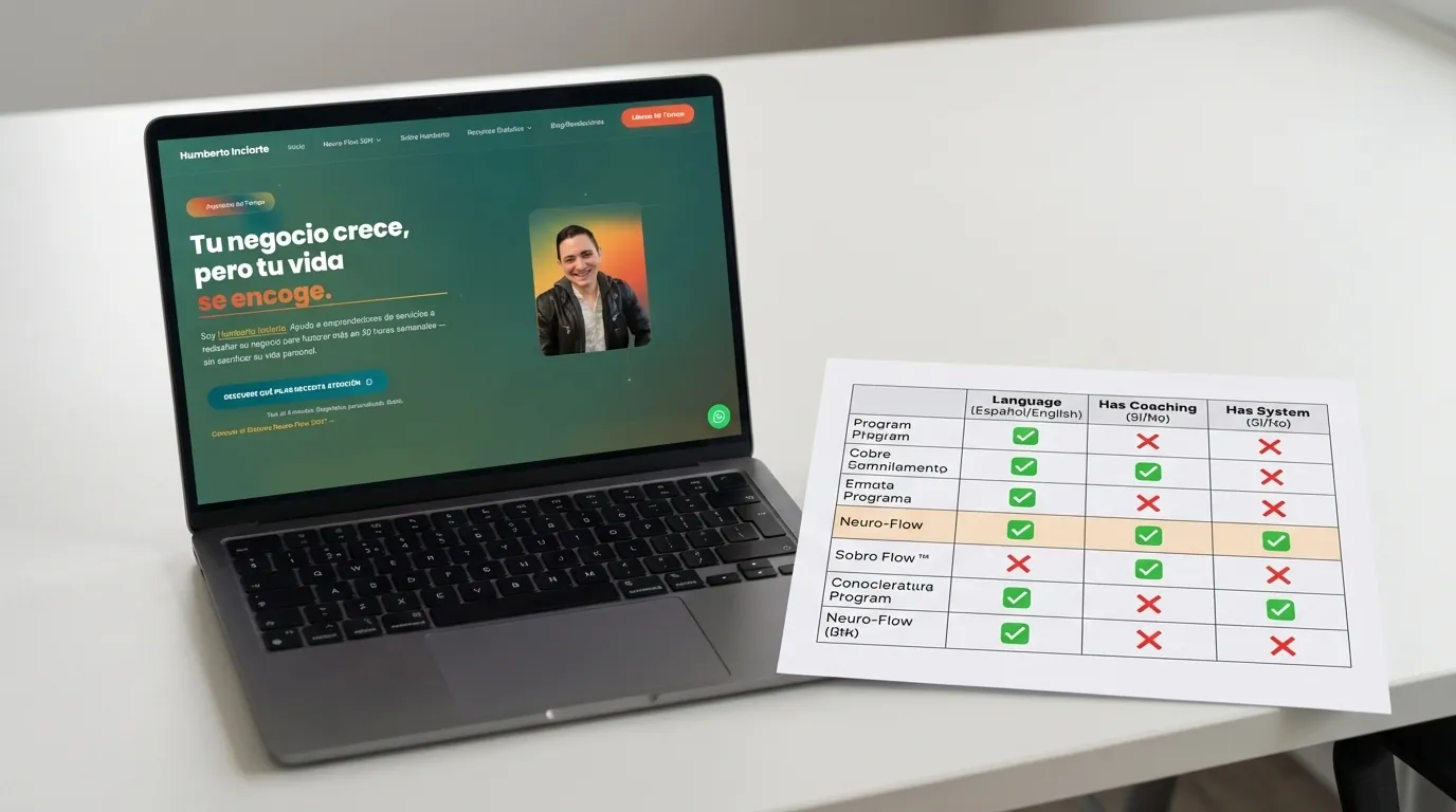 programas de productividad con acompañamiento en español - Vista previa del programa